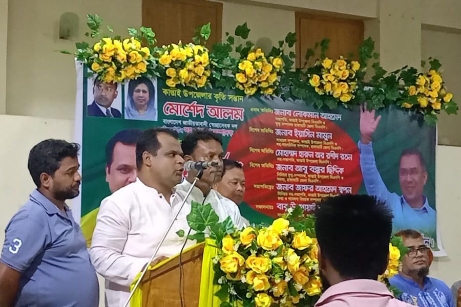 কেন্দ্রীয় নেতা মোর্শেদ আলম কে গণসংবর্ধনা দিলো কাপ্তাই বিএনপি