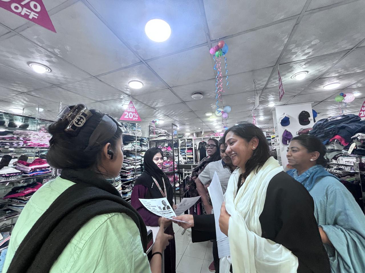 তারেক রহমানের পক্ষে প্রচারণায় কোকোর স্ত্রী