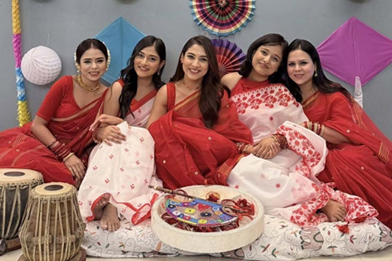 বৈশাখের আগমনী আয়োজনে মেহজাবীন