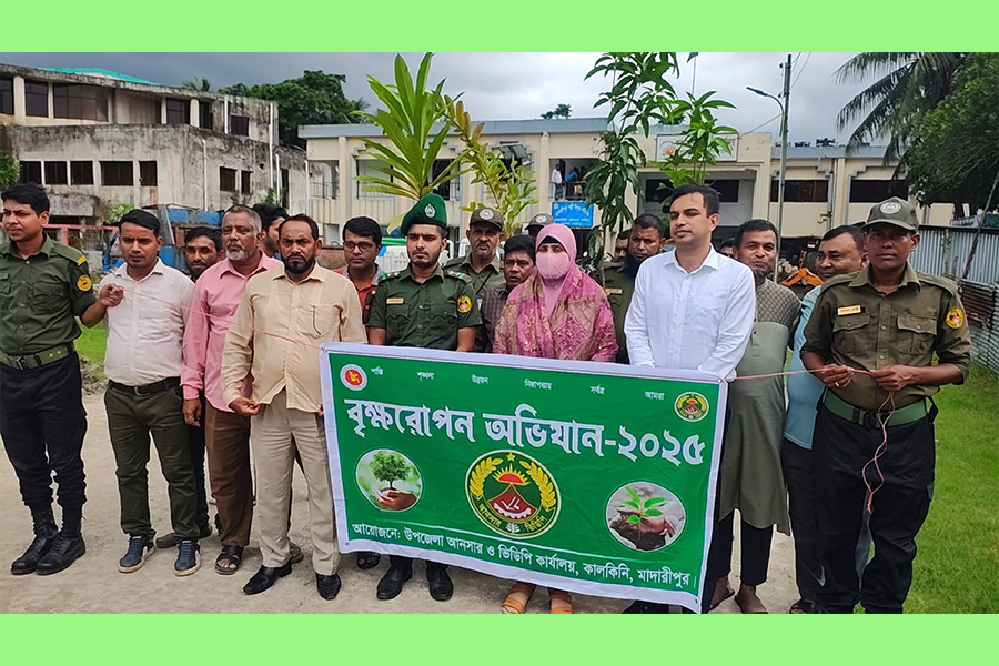 কালকিনিতে আনসার ও ভিডিপির উদ্যোগে বৃক্ষরোপণ