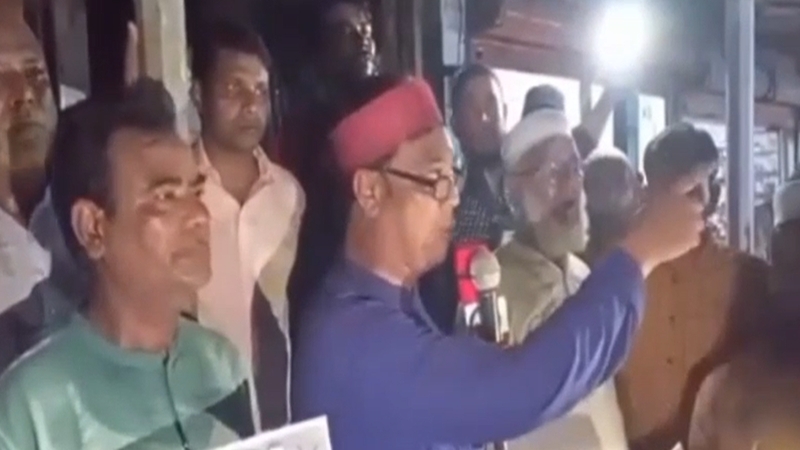 বিএনপির আহ্বায়ক গোলাম রসুল রাজার বিরুদ্ধে বিক্ষোভ মিছিল