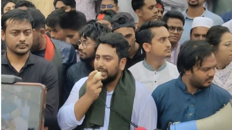 জুলাই ঘোষণাপত্র নিয়ে নাহিদের আল্টিমেটাম