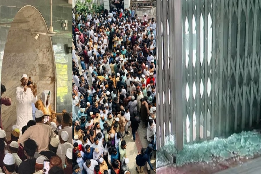 নাসীরুদ্দীন পাটওয়ারীর সামনেই মসজিদে ধাক্কাধাক্কি, গ্লাস ভেঙে আহত ৫