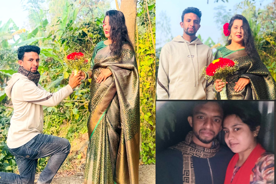 বিয়ের দাবিতে প্রেমিকের বাড়িতে প্রেমিকার অনশন