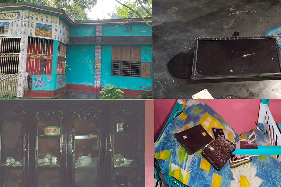 পাংশায় প্রবাসীর বাড়িতে হামলা-ভাঙচুর