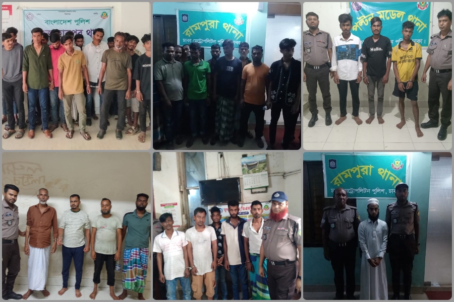 রাজধানীতে ২৪ ঘণ্টায় গ্রেপ্তার ৪৭