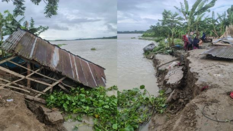 বিপৎসীমার ওপরে পাঁচ নদীর পানি