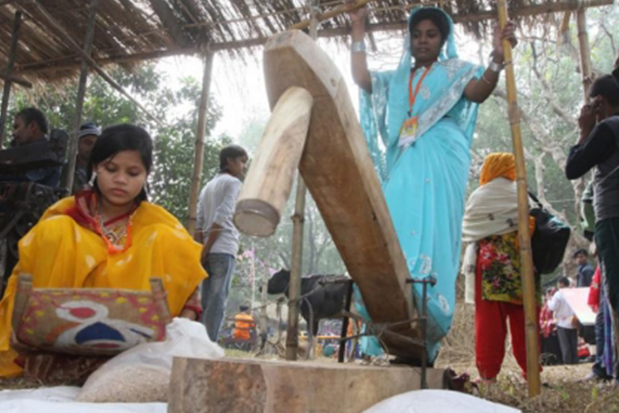 আধুনিকতার ছোঁয়ায় ঐতিহ্যবাহী ঢেঁকি শিল্প এখন বিলুপ্তির পথে