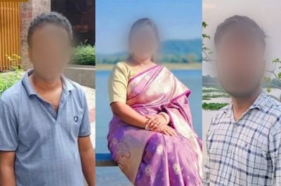 বাঁ থেকে স্বামী সজল কুমার দেউরী, তার স্ত্রী রঞ্জিতা রানী হালদার ও পরকীয়া প্রেমিক অভিযুক্ত শোভন বেপারী।  ছবি: ভিওডি বাংলা