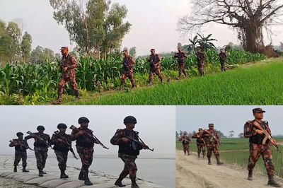 কুড়িগ্রাম সীমান্তে বিজিবির নিরাপত্তা জোরদার