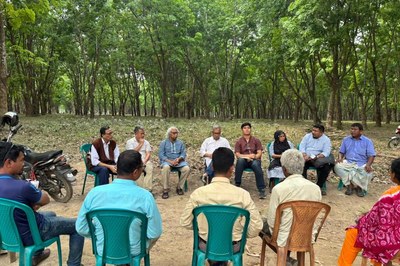 মধুপুরে আদিবাসী বসতভিটা নিয়ে উত্তেজনা, ঘটনাস্থলে মানবাধিকার প্রতিনিধি দল