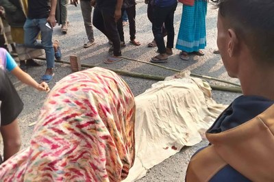 তেঁতুলিয়ায় মোটরসাইকেলের ধাক্কায় পথচারী নিহত