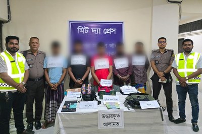 মিরপুরে চাঞ্চল্যকর ডাকাতি:  যৌথ অভিযানে গ্রেপ্তার ৫