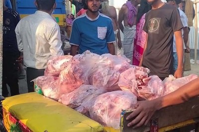 সিরাজগঞ্জে পঁচা মুরগি বিক্রির দায়ে দুই ব্যবসায়ীকে জরিমানা