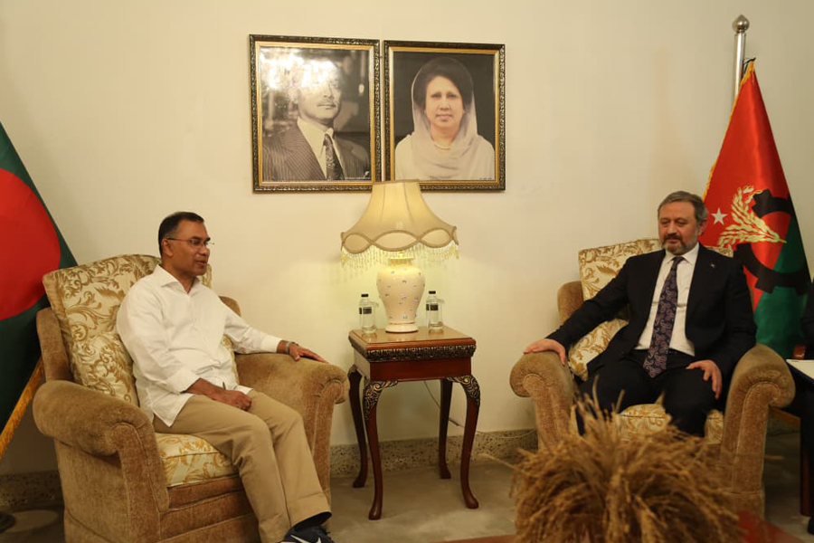 তুরস্কের সংসদ সদস্যদের প্রতিনিধি দলের সঙ্গে তারেক রহমানের সৌজন্য সাক্ষাৎ