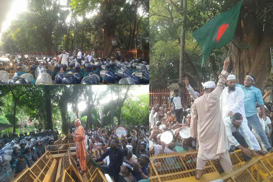 শিক্ষকদের ‘ভুখা মিছিল’ আটকে দিয়েছে পুলিশ