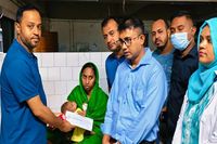 হামে আক্রান্ত শিশু নূর নাহারের পাশে দাঁড়ালেন ডা. জুবাইদা রহমান