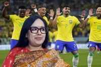 ব্রাজিল দলকে শুভকামনা জানিয়ে দেওয়া পোস্টে ব্যবহৃত একটি ছবি ঘিরে সামাজিক যোগাযোগমাধ্যমে চলছে নানা আলোচনা। ছবি: সংগৃহীত