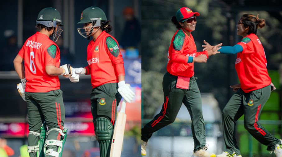 জ্যোতি-সোবহানার ব্যাটে বাংলাদেশ মেয়েদের বড় জয়