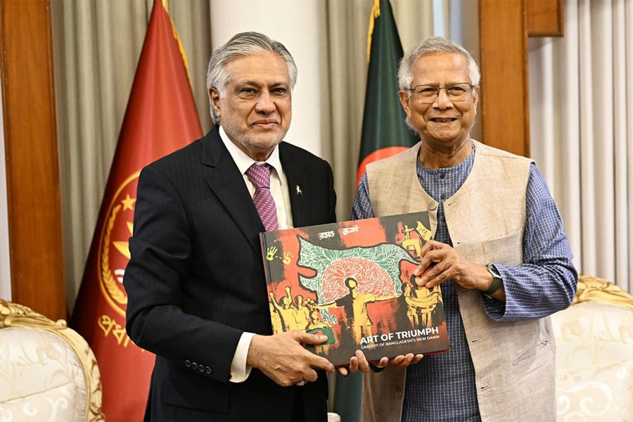 প্রধান উপদেষ্টার সঙ্গে পাকিস্তানের উপপ্রধানমন্ত্রীর সাক্ষাৎ